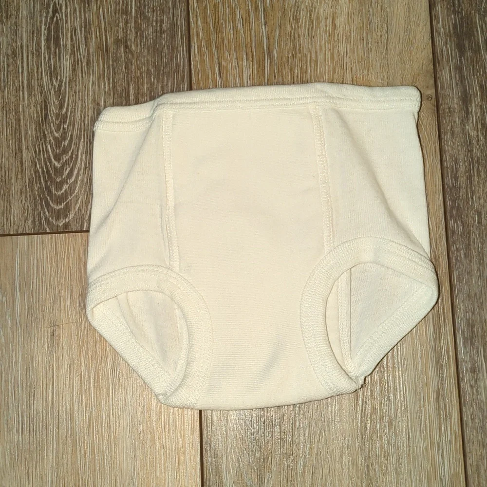 Childrens Vintage White and Patterned Training Pants